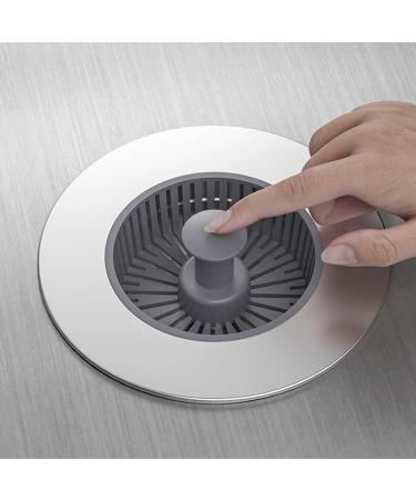 Upgraded Sink Filter Bathroom Shower Hair Filter Catch Drain Cover Kitchen Sink Plug Strainer Hole Easy Waste Disposal Sink Size Basket - Buy Online on SooperMarket.com