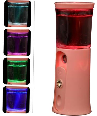 BELLIFFY 1 Set Hydrating Instrument Hydrating Mister Face Steamer Portable Humidifiers Handy Sprayer Abs Pink 12X4.5X4.3cm - Buy Online on SooperMarket.com