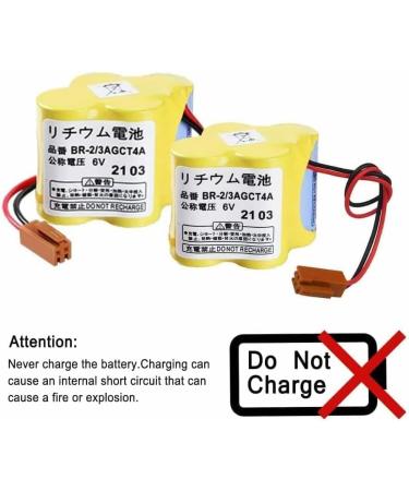 Buy 4 Pack 4400mAh BR-2/3AGCT4A 6V Replacement Battery for FANUC CNC System - Non-Rechargeable International Shipping Available - Buy Online on SooperMarket.com