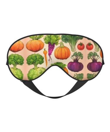 Fruit and Vegetable Sleep Mask-Adjustable Breathable Fashionable Eye Mask for A Comfortable Sleep Experience