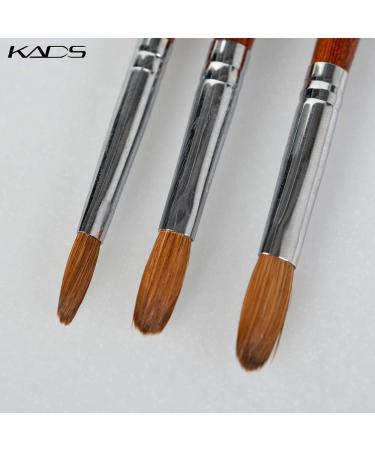 Kads Kolinsky Acrylic Nail Brush - Rosewood Nail Art Tool for Professional Manicure | International Shipping - Buy Online on SooperMarket.com