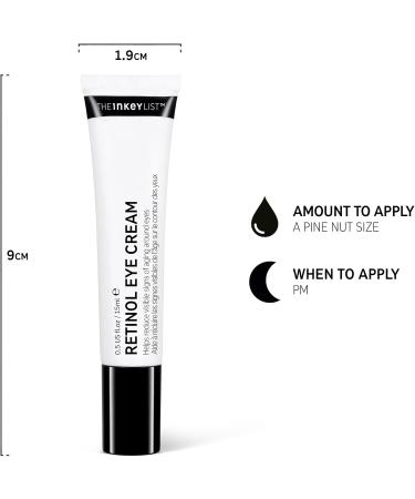 INKEY List Retinol Eye Cream 15ml - Reduce Wrinkles & Fine Lines - Buy Online on SooperMarket.com