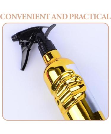 Amosfun Hair Salon Spray Bottle Barbershop Spray Bottle Refillable Spray Bottle Hairdressing Spray Bottle Travel Sprayer Container Makeup Spray Bottle Fine Mist Dispenser Plastic 23.5x6cm Golden - Buy Online on SooperMarket.com