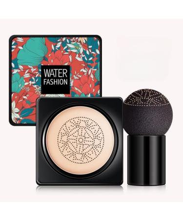 Lovelycat Mushroom Head Air Cushion CC Cream Concealer Foundation Stick Moisturizing Concealer Lasting Brightening Liquid Foundation for All Skin Even Skin Tone Makeup Base For Hides Face (A-lvory)