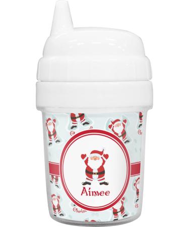 Santa Clause Making Snow Angels Baby Sippy Cup (Personalized)
