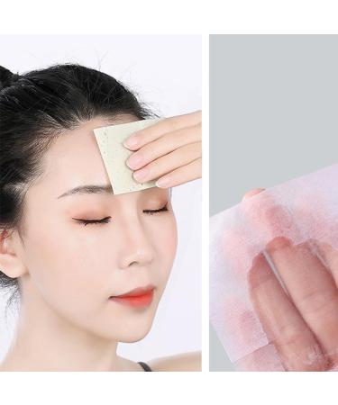 Oil Blotting Paper - 100 Sheets Natural Facial Tissue for Men, Women, and Students - Portable Oil Control with Natural Fragrance - Yellow - Buy Online on SooperMarket.com