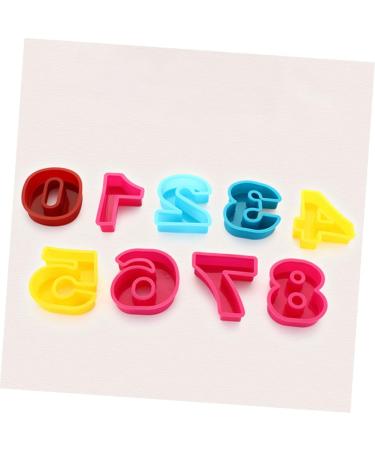 Alipis 10pcs Silicone Molds Silicone Baking Mold Number Molds Number Fondant Mold 10 Piece Set Fudge - Buy Online on SooperMarket.com