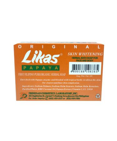 Likas Original Papaya Soap - Set of 4 Packs (4 Sets) - Buy Online on SooperMarket.com