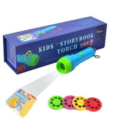 Pueri Projector Flashlight for Kids Toys 4 Stories Educational Toys