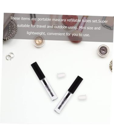 Hemoton 1set Mascara Tube Eyelash Cream Tube Clear Empty Mascara Bottles DIY Mascara Bottle with Funnels Portable Mascara Bottle Refillable Mascara Bottle Small Mascara Container - Buy Online on SooperMarket.com