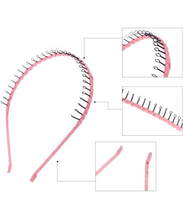 Quesuc 10 Pieces Unisex Metal Teeth Comb Hair Hoop Hairband Headband Hair Accessories Multicolor - Buy Online on SooperMarket.com