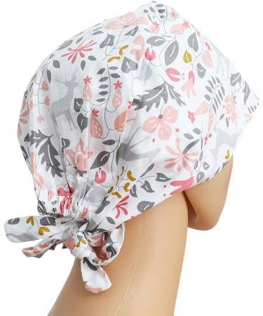 2pcs TENDYCOCO Surgical Scrub Cap - Adjustable Unisex Surgery Hats with Fox Print Design - Buy Online on SooperMarket.com