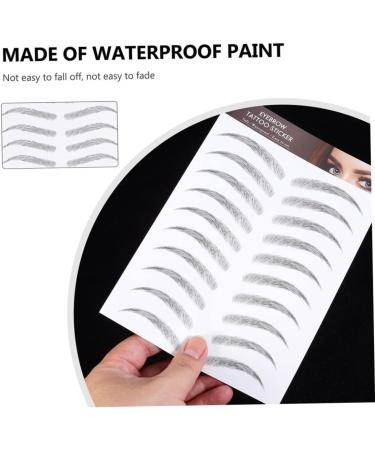 WOFASHPURET 3 Sheets Waterproof Eyebrow Stickers Stickera Peel off Imitation Eyebrow Sticker 3d Modify Cosmetic - Buy Online on SooperMarket.com