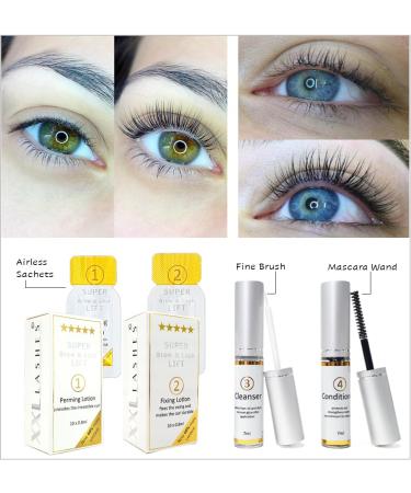 XXL Lashes Super Lash & Brow Lift Set 6.0 - Eyelash Lifting Permanent Wave & Eyebrow Lamination | 56-Piece Kit with 20 Air-Protected Sows for Long-Lasting Results - Buy Online on SooperMarket.com