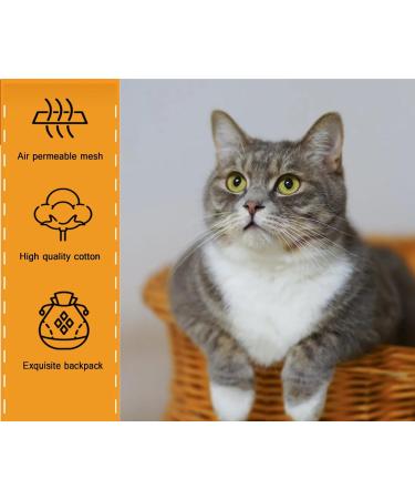 Escape-Proof Cat Harness Set for Walking Adjustable cat traction rope with backpack Kitten Harness&Lead Set Outdoor Walking Vest for Cute Cats and Small Dogs Yellow S - Buy Online on SooperMarket.com