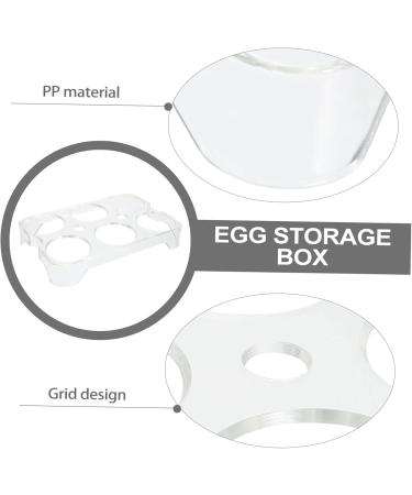 Mikikit Egg Storage Box Storage Bins Storage Drawers Boiled Eggs Server Egg Holder Platter Refrigerator Assorted Color 14.8x9.7x2cm - Buy Online on SooperMarket.com