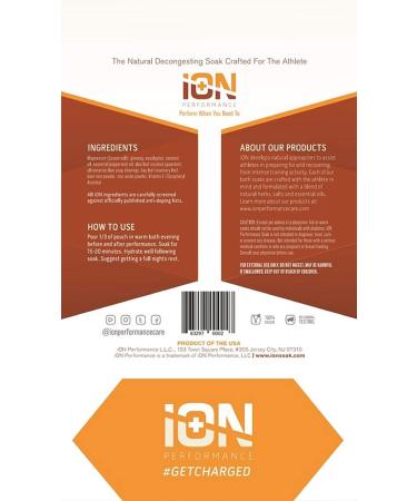 iON Performance Detox + Cope Athlete Bath Muscle Soak 16 Oz | Zinc Magnesium Epsom Salt Coconut Oil | Muscle Recovery & Immune Support - Buy Online on SooperMarket.com