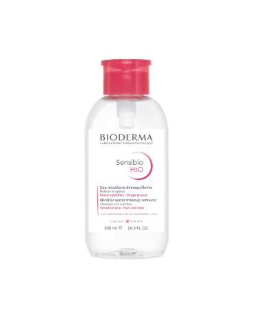 Bioderma Sensibio H2O Make-Up Removing Micelle Solution Fragrance Free 16.7 fl oz (500 ml)