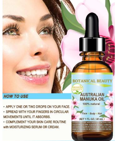 Buy 100% Pure Manuka Oil - Cold Pressed Virgin Carrier Oil for Skin Hair & Nails - 0.5 Fl. oz by Botanical Beauty - Buy Online on SooperMarket.com