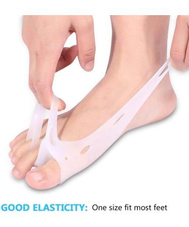 Silicone Hallux Valgus Correction Toe Separators - Bunion Pads for Pain Relief and Bunions Correction - Universal Size - Buy Online on SooperMarket.com