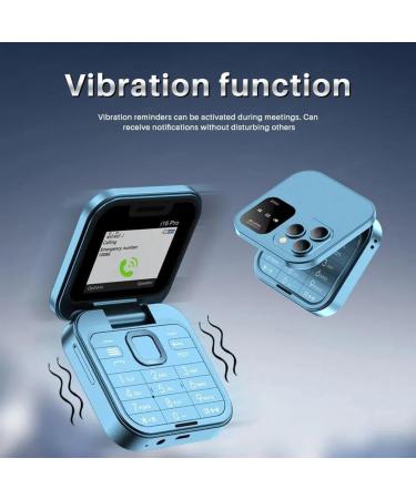 Jhialg Mini-Flip Handy - International Shipping | FM Radio Dual SIM Vibration Foldable Card Display | Perfect for Seniors - Buy Online on SooperMarket.com