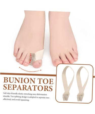 FOMIYES Toe Spacer Set - Toe Separator & Straightener for Hammer Toe, Plantar Fasciitis, and Bunion Relief - 2pcs - 25.3x2.3cm - Buy Online on SooperMarket.com