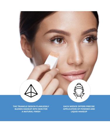 ForPro Latex-Free Beauty Wedges - 100-Count Pack of Makeup Blenders for Powder and Liquid Makeup - Buy Online on SooperMarket.com