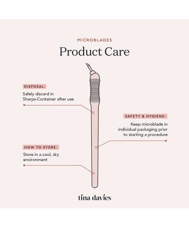 Tina Davies Professional Microblade Sampler Pack - 8 Disposable Microblades with Built-in Ruler - Sterile Microblading Kit - Buy Online on SooperMarket.com