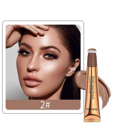 Paminify Contour Beauty Wand - Liquid Blush & Cream Contour Stick Combo for Natural Medium Contouring + Cheery Pink Blush - Cruelty-Free Formula - Buy Online on SooperMarket.com