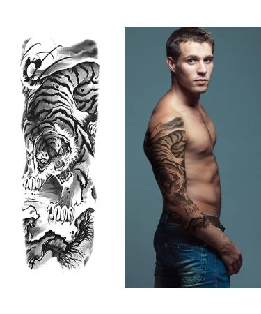 GFHIH Christmas Full Arm Temporary Tattoos for Men and Women - Waterproof & Realistic Sleeve Designs - Long Lasting Holiday Gift - 12 Sheets (L19xW7) - Buy Online on SooperMarket.com