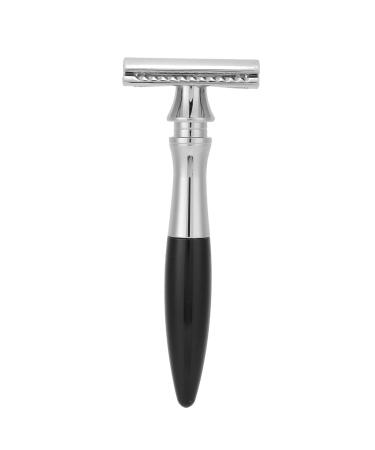 Double edge razor plane razor -friendly stainless steel durable perfect shave reusable manual razor for men (black)