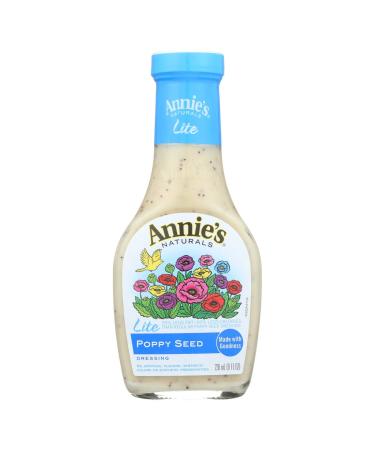 Annies Naturals Lite Poppy Seed Dressing, 8 Ounce - 6 per case