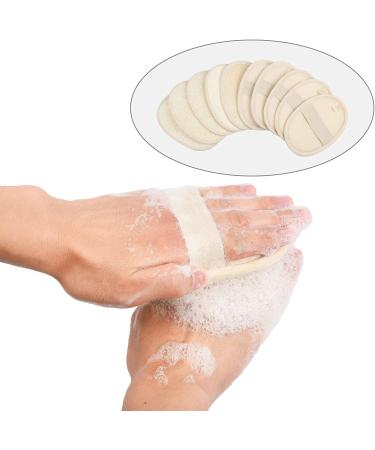 20 Pack Exfoliating Loofah Sponge Pads - 100% Natural Luffa & Terry Cloth Scrubber Body Glove for Men and Women - Ideal for Bath, Spa, and Shower - Buy Online on SooperMarket.com