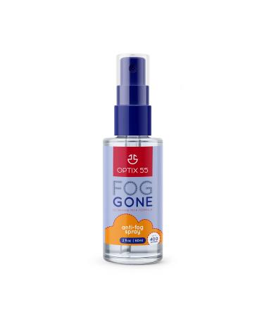 Optix 55 Anti-Fog Spray for Glasses & Non-Anti Reflective Lenses, Eyewear, Goggles 2.0 ounces