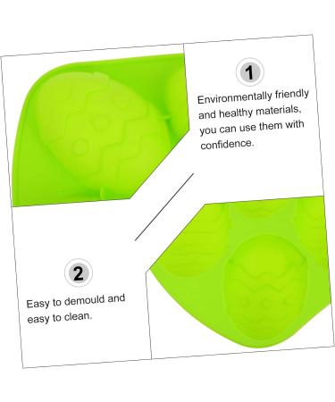 Alipis 1pc Easter Egg Cake Mold Candy Gummies Silicone Chocolate Molds Easter Silicone Mould Easter Egg Decorations Egg Shape Silicone Molds Easter Cakes Mold Silica Gel Biscuit Soap Mold 26.5X16.5CM Green - Buy Online on SooperMarket.com