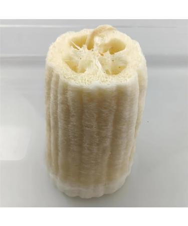 ENLAYER 100% Natural Loofah Sponge 4 Pack - Exfoliating Body Scrubber for Men and Women - 4.72 Length - Reusable and Ideal for Skin Care - Buy Online on SooperMarket.com