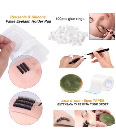 154Pcs Eyelash Extension Practice Set with Professional Mannequin Head for Makeup Training - Buy Online on SooperMarket.com