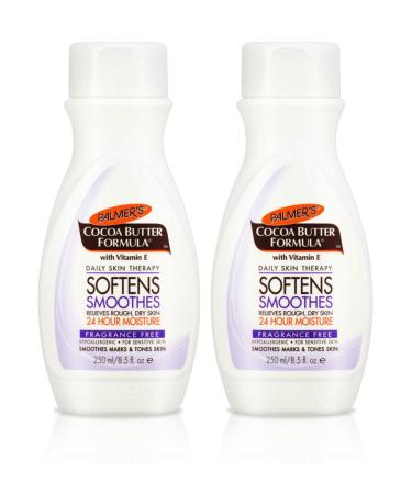 2x Palmers Cocoa Butter Fragrance Free 250ml 250 ml (Pack of 2)