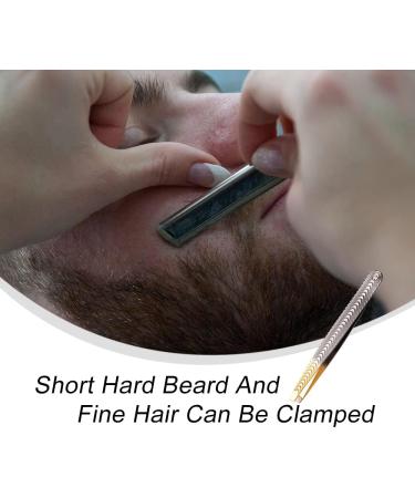 Slanted Stainless Steel Eyebrow Tweezers - Anti-Skid Sharp Tweezers for Facial Hair - Buy Online on SooperMarket.com