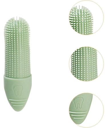 JISADER Pet Oral Care Finger Brush for Dogs and Cats - Gentle Tool Green - Buy Online on SooperMarket.com