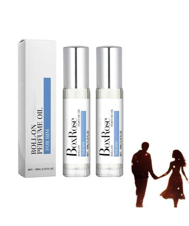 Pheromones Perfumes for Women Infused Essential Oil Perfume with Natural Floral Fragrances Enhance Scents Pheromones Light Perfume Travel Size Refreshing Long-Lasting Pheromones Cologne (2pc-A)