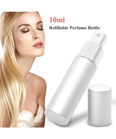 Refillable Perfume Bottle Portable Pump Lotion Atomizer with 6 Colors Ideal for Storing Liquid Substances (Silver) - Buy Online on SooperMarket.com