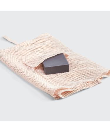 Kitsch XL Exfoliating Body Scrubber - Recycled Nylon Shower Scrubber with Built-in Pocket | Extra Long Bath Scrubber for Body | Blush Exfoliating Washcloth - 1pc - Buy Online on SooperMarket.com