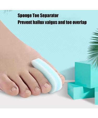 Breathable Foam Toe Separators - Pain Relief Spacers for Toes - Washable & Reusable - Blue - Buy Online on SooperMarket.com