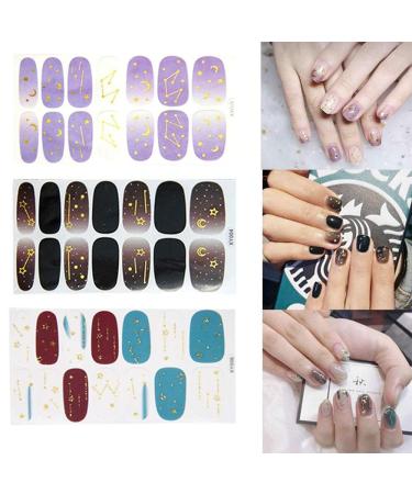 Kalolary Nail Sticker & Nail File Set - Self-Adhesive Nail Art Design for Stunning Manicures | International Shipping - Buy Online on SooperMarket.com