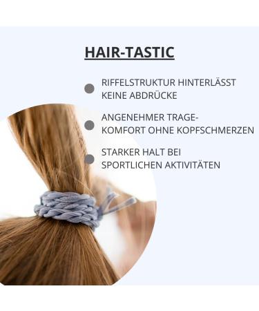 Bellody Original Hair Tie - Stylish Braided Hair Tie Set (4-Pack - Dark Blue Jeans) | Strong Hold Women's Hair Accessories - Buy Online on SooperMarket.com