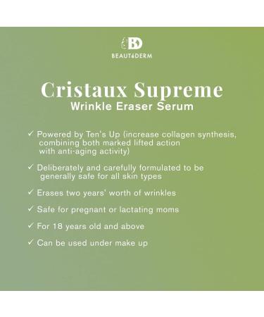 Buy Beaut derm Cristaux Supreme Serum | Best International Shipping & Quality Skincare - Buy Online on SooperMarket.com