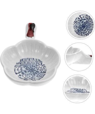 MAGICLULU 1pc Sauce Dish Vegetable Plate Ceramic Dipping Dish Pastry Plate Dipping Sauce Bowl Sauce Bowls Condiment Bowls Candy Plate Spice Dish Seasoning Dish Ceramics Household Spices 11X8X2CM Blue - Buy Online on SooperMarket.com