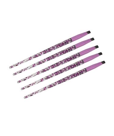 Premium Eyebrow Brushes Set - 5pcs Glitter Handle Eye Makeup Tools for Eyeshadow & Brows - Soft Hair Professional Cosmetic Brushes for Perfect Eyebrows - Buy Online on SooperMarket.com