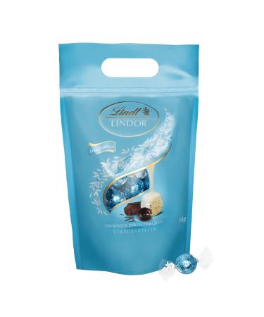 Lindt Lindor Stracciatella Chocolate Balls 1kg Bag - Resealable Large Pack | Gift Idea | 80 White Chocolate with Cocoa Chips - Buy Online on SooperMarket.com